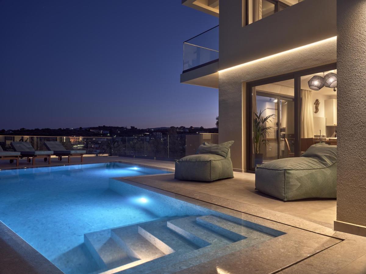 Uparati Villa - Hilltop Sea View Retreat Tsiliví Eksteriør bilde