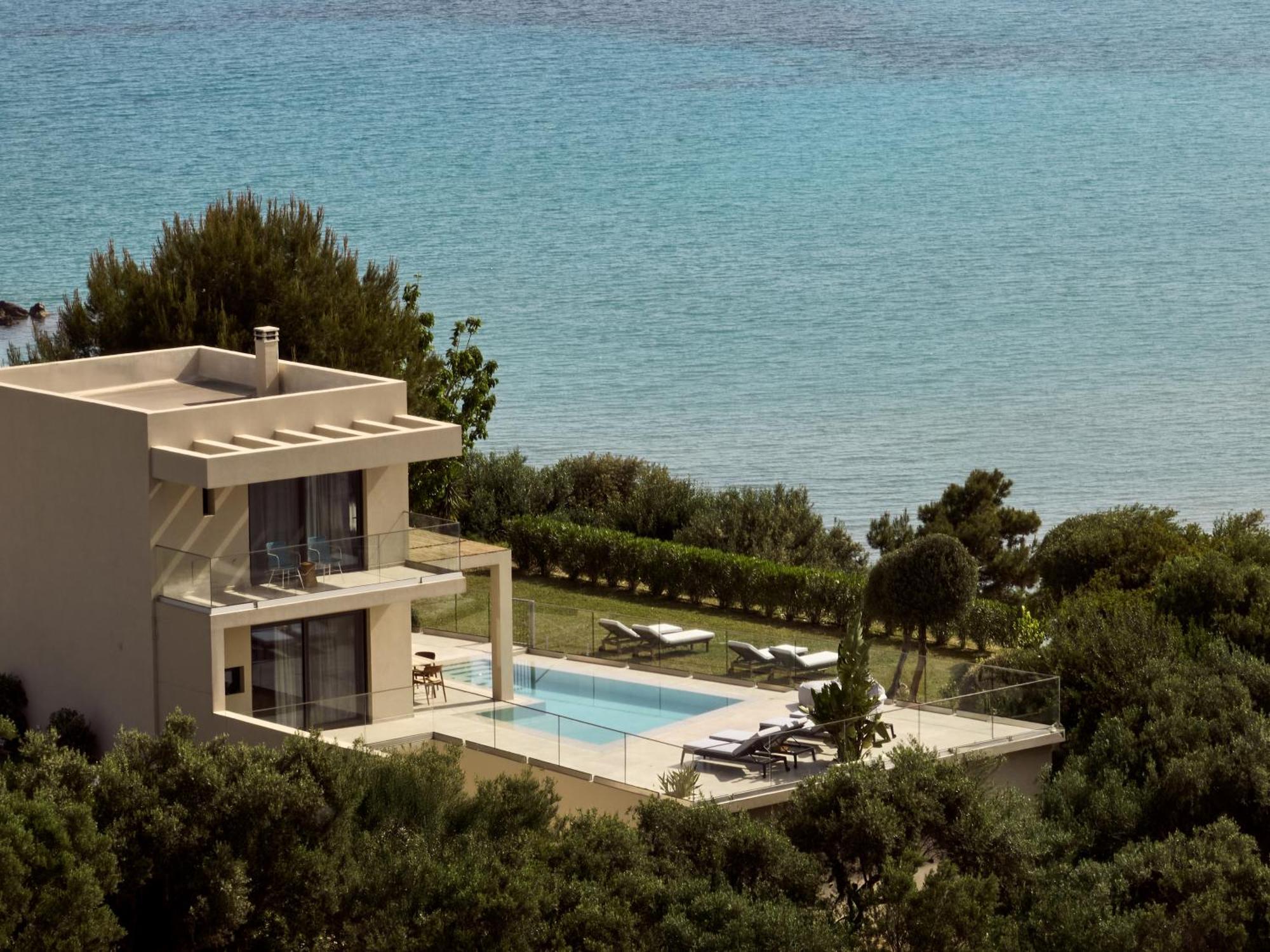 Uparati Villa - Hilltop Sea View Retreat Tsiliví Eksteriør bilde