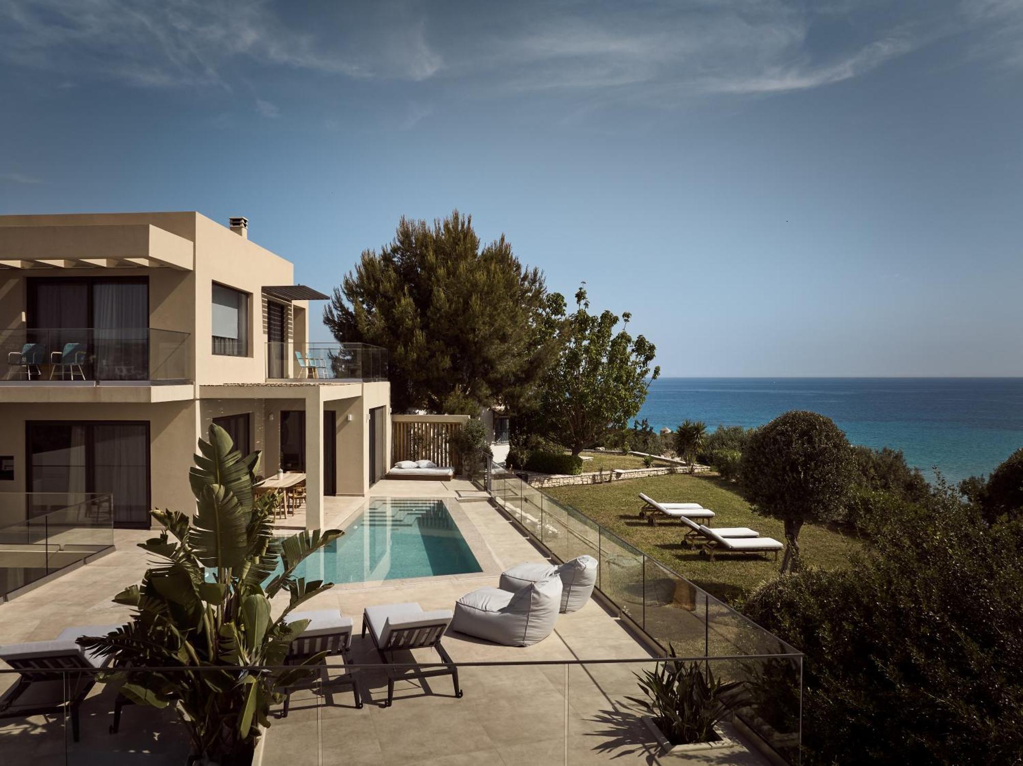 Uparati Villa - Hilltop Sea View Retreat Tsiliví Eksteriør bilde